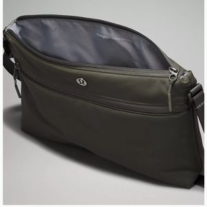 Grey lululemon crossbody bag